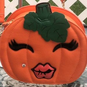 Betsey johnson pumpkin purse